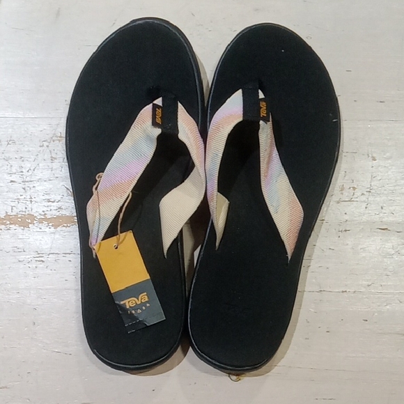 Teva Women's Black and Pastel Sandals - Picture 1 of 4